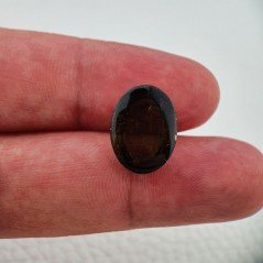 Tormalina Naturale Forma Ovale Piatto Cabochon Liscio Fatto a Mano 16X12X7mm 10,85 ct