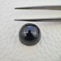 Tormalina Naturale Forma Tondo Piatto Cabochon Liscio Fatto a Mano 14X8mm 15,25 ct