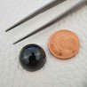 Tormalina Naturale Forma Tondo Piatto Cabochon Liscio Fatto a Mano 14X8mm 15,25 ct