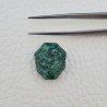 Avventurina Verde Naturale Taglio Hexagon Sfaccettato a Mano Gemma Sciolte 18X15X6mm 11,00 Carati 1pz