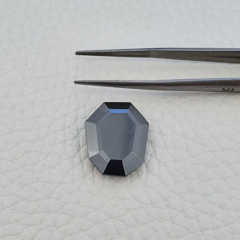Ematite Naturale Taglio Hexagon Sfaccettato a Mano Gemma Sciolte 18X15X5mm 19,55 Carati 1pz