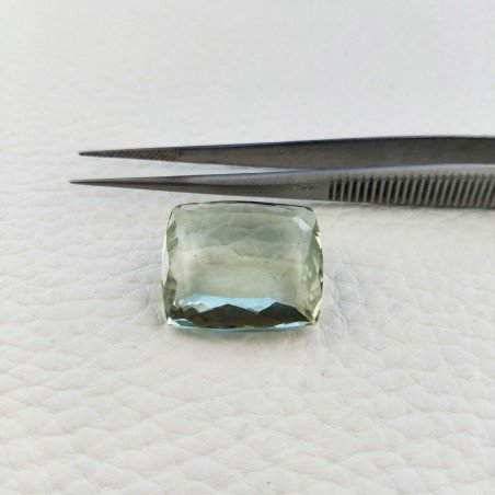 Ametista Verde Prasiolite Taglio Cuscino Sfaccettata Fatto a Mano Gemma Sciolta 18x21mm 27,10 Carati 1pz