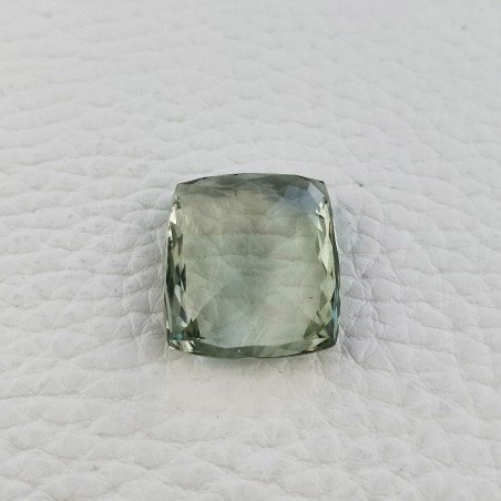 Ametista Verde Prasiolite Taglio Cuscino Sfaccettata Fatto a Mano Gemma Sciolta 18x21mm 27,10 Carati 1pz