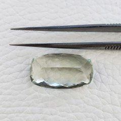 Ametista Verde Prasiolite Taglio Cuscino Sfaccettata Fatto a Mano Gemma Sciolte 17X11X10mm 23,60 Carati 1pz