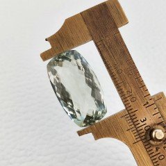 Ametista Verde Prasiolite Taglio Cuscino Sfaccettata Fatto a Mano Gemma Sciolte 17X11X10mm 23,60 Carati 1pz