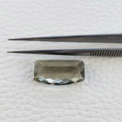Ametista Verde Prasiolite Taglio Cuscino Sfaccettata Fatto a Mano Gemma Sciolte 23X12X9mm 20,30 Carati 1pz