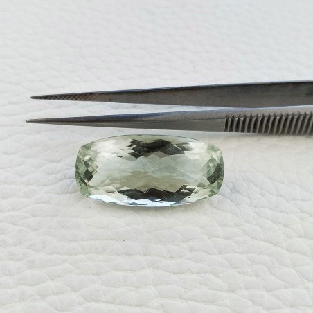 Ametista Verde Prasiolite Taglio Cuscino Sfaccettata Fatto a Mano Gemma Sciolte 26X13X10mm 21,90 Carati 1pz