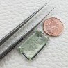 Ametista Verde Prasiolite Taglio Smeraldo Octagono Sfaccettata Fatto a Mano Gemma Sciolta 13x22mm 17,85 Carati 1pz