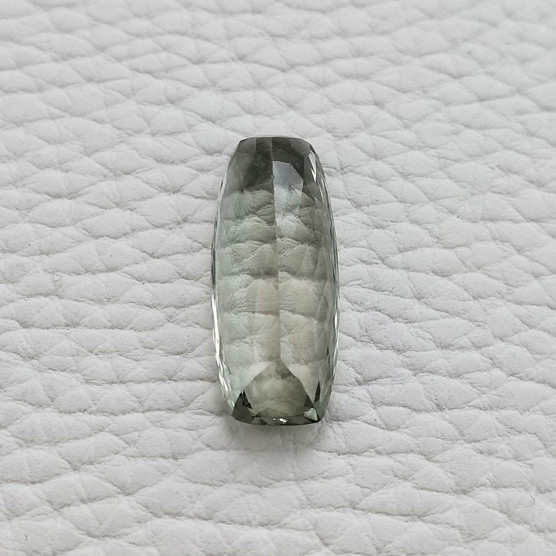 Ametista Verde Prasiolite Taglio Cuscino Sfaccettata Fatto a Mano Gemma Sciolte 26X10X7mm 14,65 Carati 1pz