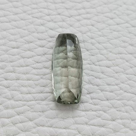Ametista Verde Prasiolite Taglio Cuscino Sfaccettata Fatto a Mano Gemma Sciolte 26X10X7mm 14,65 Carati 1pz
