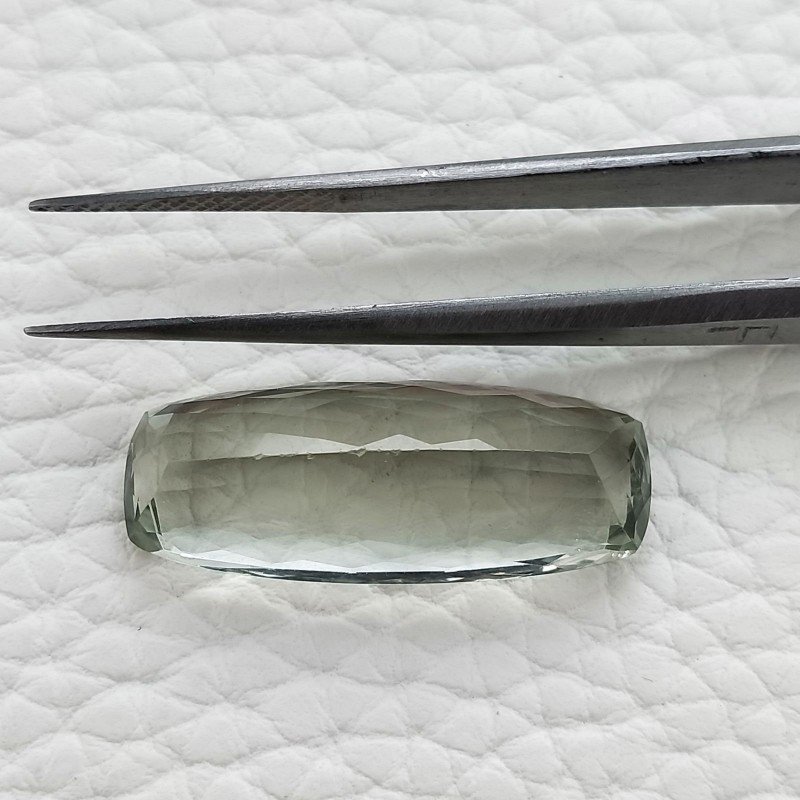 Ametista Verde Prasiolite Taglio Cuscino Sfaccettata Fatto a Mano Gemma Sciolte 26X10X7mm 14,65 Carati 1pz