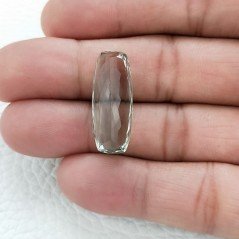 Ametista Verde Prasiolite Taglio Cuscino Sfaccettata Fatto a Mano Gemma Sciolte 26X10X7mm 14,65 Carati 1pz