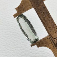 Ametista Verde Prasiolite Taglio Cuscino Sfaccettata Fatto a Mano Gemma Sciolte 26X10X7mm 14,65 Carati 1pz