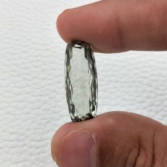 Ametista Verde Prasiolite Taglio Cuscino Sfaccettata Fatto a Mano Gemma Sciolte 26X10X7mm 14,65 Carati 1pz