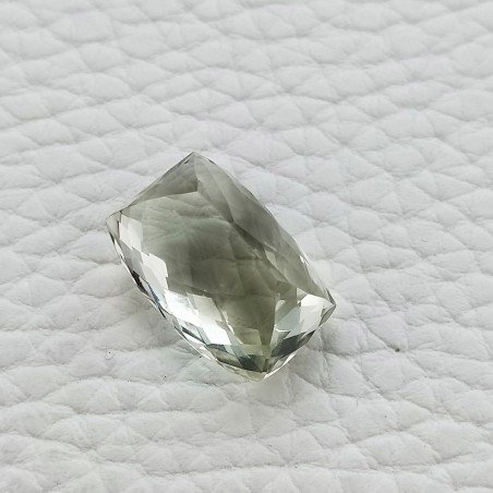 Ametista Verde Prasiolite Taglio Cuscino Sfaccettata Fatto a Mano Gemma Sciolte 18X9X7mm 14,70 Carati 1pz