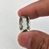 Ametista Verde Prasiolite Taglio Cuscino Sfaccettata Fatto a Mano Gemma Sciolte 18X9X7mm 14,70 Carati 1pz