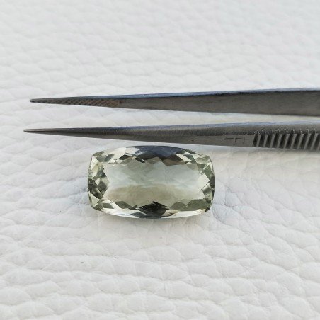 Ametista Verde Prasiolite Taglio Cuscino Sfaccettata Fatto a Mano Gemma Sciolte 19X11X8mm 13,55 Carati 1pz