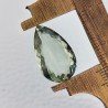 Ametista Verde Prasiolite Taglio Goccia Sfaccettata Fatto a Mano Gemma Sciolte 19X12X7mm 10,95 Carati 1pz