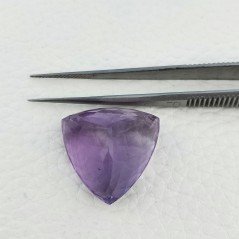 Ametista Naturale Taglio Trillion Sfaccettata Fatto a Mano Gemma Sciolta 22X22X17mm 42,00 Carati 1pz