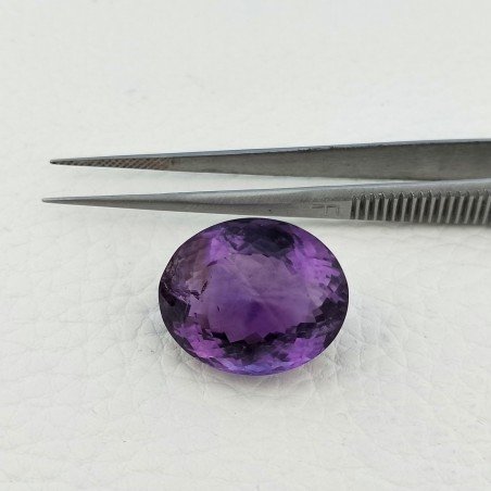 Ametista Naturale Taglio Ovale Sfaccettata Fatto a Mano Gemma Sciolte 21X17X12mm 28,90 Carati 1pz