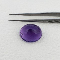 Ametista Naturale Taglio Ovale Sfaccettata Fatto a Mano Gemma Sciolte 21X18X13mm 31,90 Carati 1pz