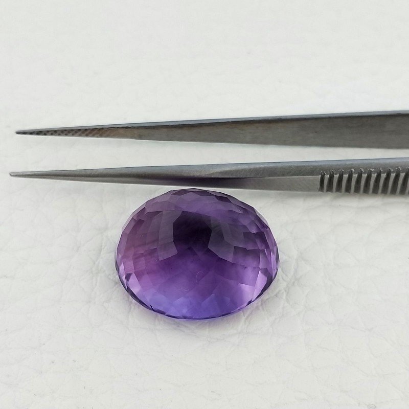 Ametista Naturale Taglio Ovale Sfaccettata Fatto a Mano Gemma Sciolte 19X16X13mm 28,00 Carati 1pz