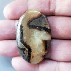 Settario Giallo Naturale Forma Ovale Piatto Cabochon Liscio Fatto a Mano 42X28X7mm 15,30gm 1pz Settario Giallo Naturale Forma Ovale Piatto Cabochon Liscio Fatto a Mano 42X28X7mm 15,30gm 1pz