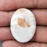 Scolecite Rosa Naturale Forma Ovale Piatto Cabochon Liscio Fatto a Mano 34X25X6mm 7,50gm 1pz