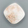 Scolecite Rosa Naturale Forma Cuscino Piatto Cabochon Liscio Fatto a Mano 27X27X5mm 5,90gm 1pz