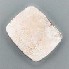 Scolecite Rosa Naturale Forma Cuscino Piatto Cabochon Liscio Fatto a Mano 28X23X5mm 5,55gm 1pz