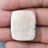 Scolecite Rosa Naturale Forma Cuscino Piatto Cabochon Liscio Fatto a Mano 28X23X5mm 5,55gm 1pz
