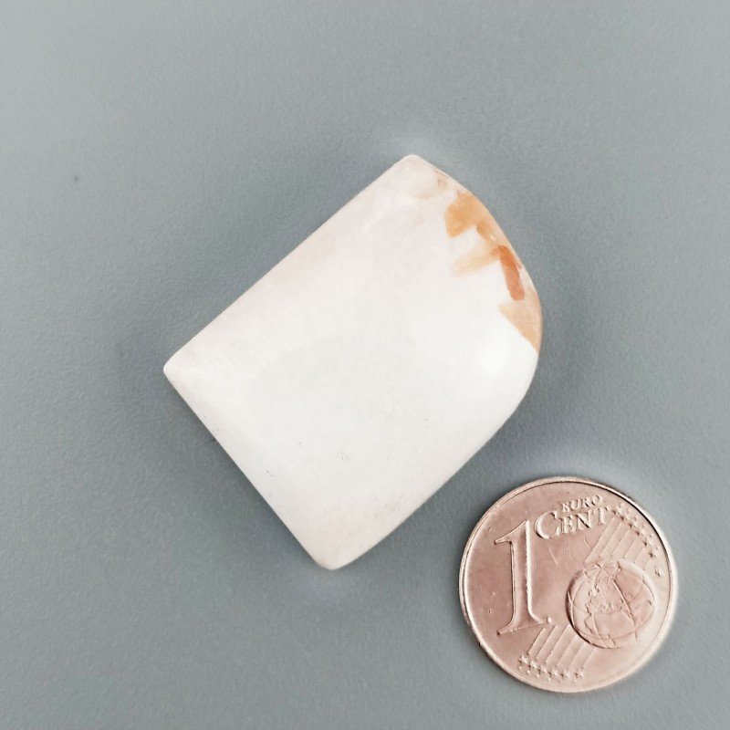 Scolecite Rosa Naturale Forma Fantasia Piatto Cabochon Liscio Fatto a Mano 26X21mm 6,19gm 1pz Scolecite Rosa Naturale Forma Fantasia Piatto Cabochon Liscio Fatto a Mano 26X21mm 6,19gm 1pz