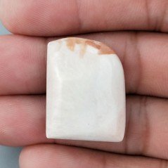 Scolecite Rosa Naturale Forma Fantasia Piatto Cabochon Liscio Fatto a Mano 26X21mm 6,19gm 1pz Scolecite Rosa Naturale Forma Fantasia Piatto Cabochon Liscio Fatto a Mano 26X21mm 6,19gm 1pz
