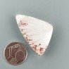 Scolecite Rosa Naturale Forma Fantasia Piatto Cabochon Liscio Fatto a Mano 31X20mm 5,82gm 1pz