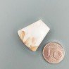 Scolecite Rosa Naturale Forma Fantasia Piatto Cabochon Liscio Fatto a Mano 22X20mm 3,01gm 1pz