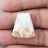 Scolecite Rosa Naturale Forma Fantasia Piatto Cabochon Liscio Fatto a Mano 22X20mm 3,01gm 1pz