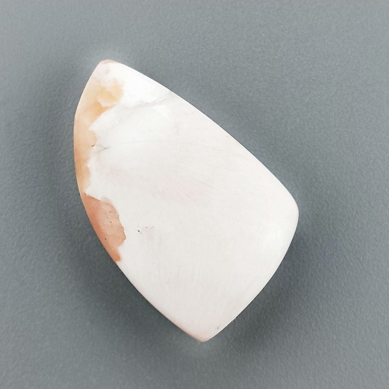 Scolecite Rosa Naturale Forma Fantasia Piatto Cabochon Liscio Fatto a Mano 26X16mm 4,41gm 1pz