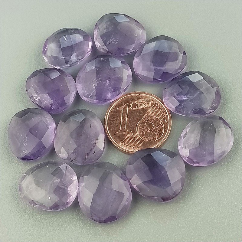 Ametista Rosa di Francia Briolette Forma Irregolare Sfaccettato Fatto a Mano 12-16mm 1pz Ametista Rosa di Francia Briolette Forma Irregolare Sfaccettato Fatto a Mano 12-16mm 1pz