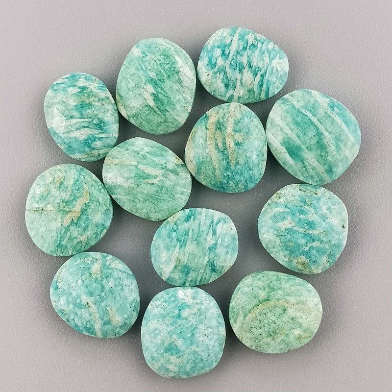 Amazzonite Naturale Briolette Forma Irregolare Sfaccettato Fatto a Mano 12-16mm 1pz