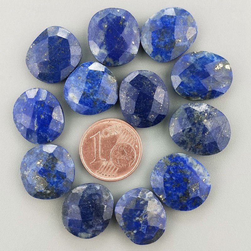 Lapis Lazuli Briolette Forma Irregolare Sfaccettato Fatto a Mano 12-16mm 1pz