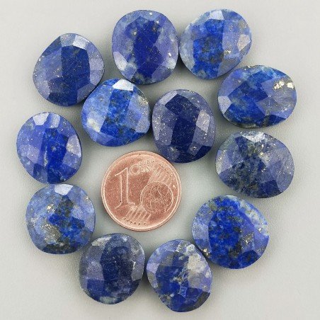 Lapis Lazuli  Briolette Forma Irregolare Sfaccettato Fatto a Mano 12-16mm 1pz