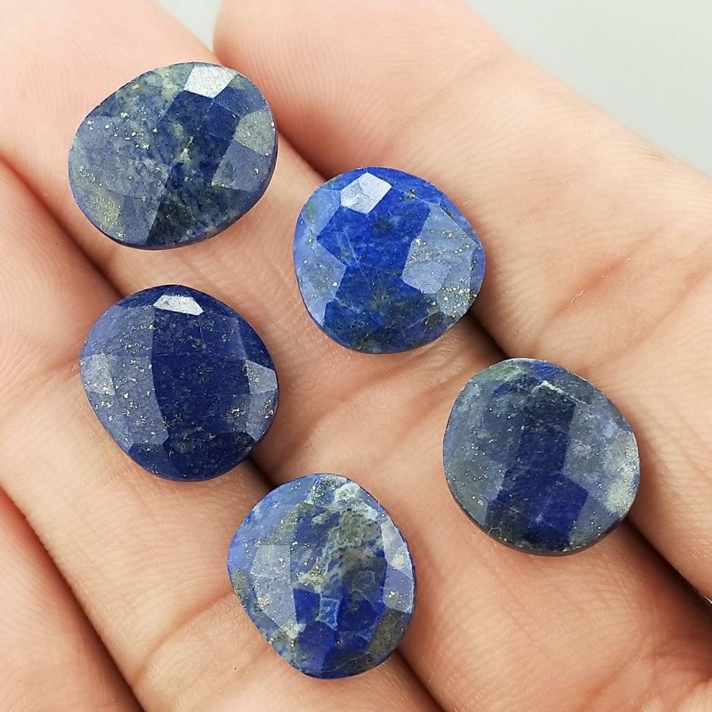 Lapis Lazuli Briolette Forma Irregolare Sfaccettato Fatto a Mano 12-16mm 1pz