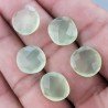 Calcidonia Verde Lime Briolette Forma Irregolare Sfaccettato Fatto a Mano 12-16mm 1pz