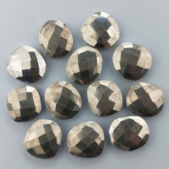 Pirite Briolette Forma Irregolare Sfaccettato Fatto a Mano 12-16mm 1pz