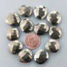 Pirite Briolette Forma Irregolare Sfaccettato Fatto a Mano 12-16mm 1pz