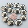 Pirite Briolette Forma Irregolare Sfaccettato Fatto a Mano 12-16mm 1pz