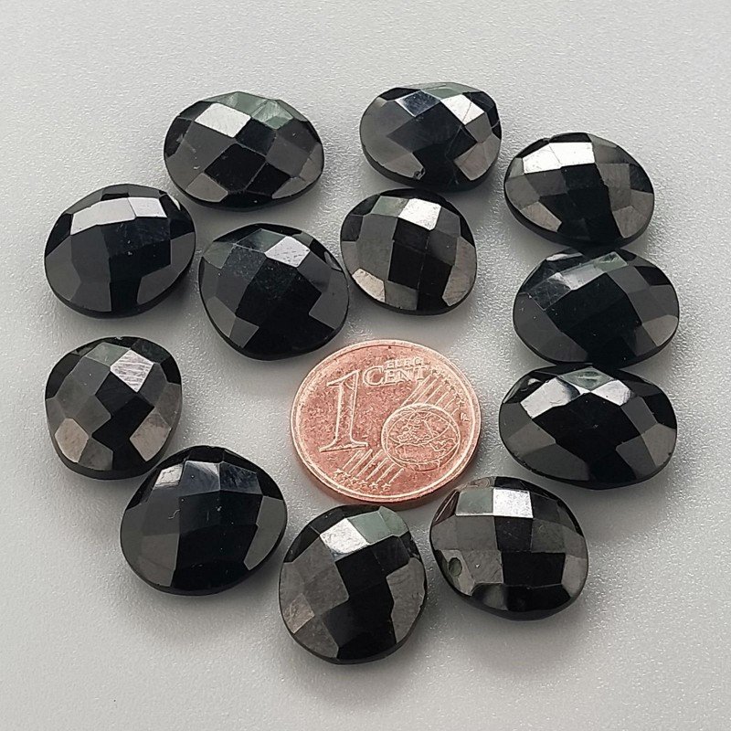 Onice Nera Briolette Forma Irregolare Sfaccettato Fatto a Mano 12-16mm 1pz Onice Nera Briolette Forma Irregolare Sfaccettato Fatto a Mano 12-16mm 1pz