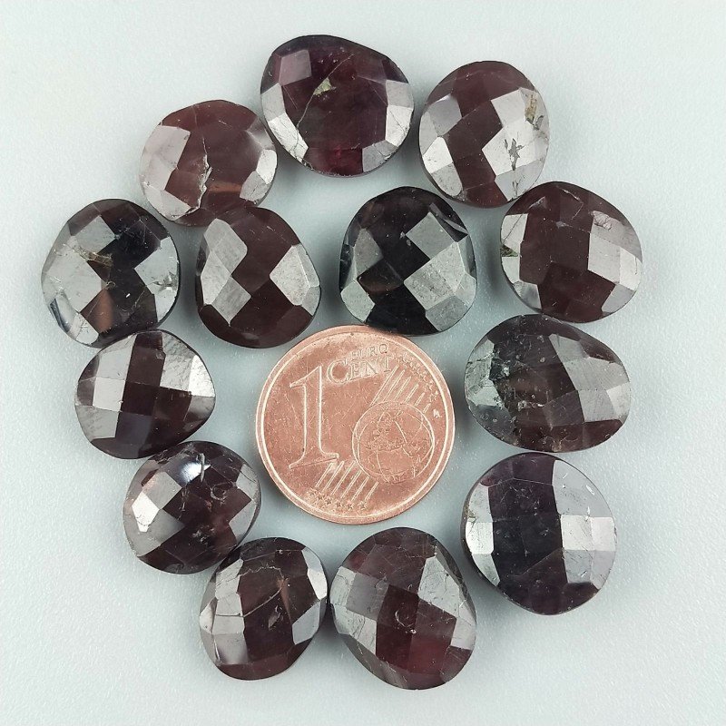 Granato Briolette Forma Irregolare Sfaccettato Fatto a Mano 12-16mm 1pz