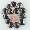 Granato Briolette Forma Irregolare Sfaccettato Fatto a Mano 12-16mm 1pz