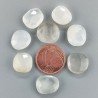 Pietra di Luna Bianca Briolette Forma Irregolare Sfaccettato Fatto a Mano 12-16mm 1pz